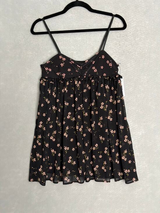 AFRM Dresses & Skirts - AFRM Britta Mini Dress Chiffon in Delicate Ditzy Women's Large NEW
